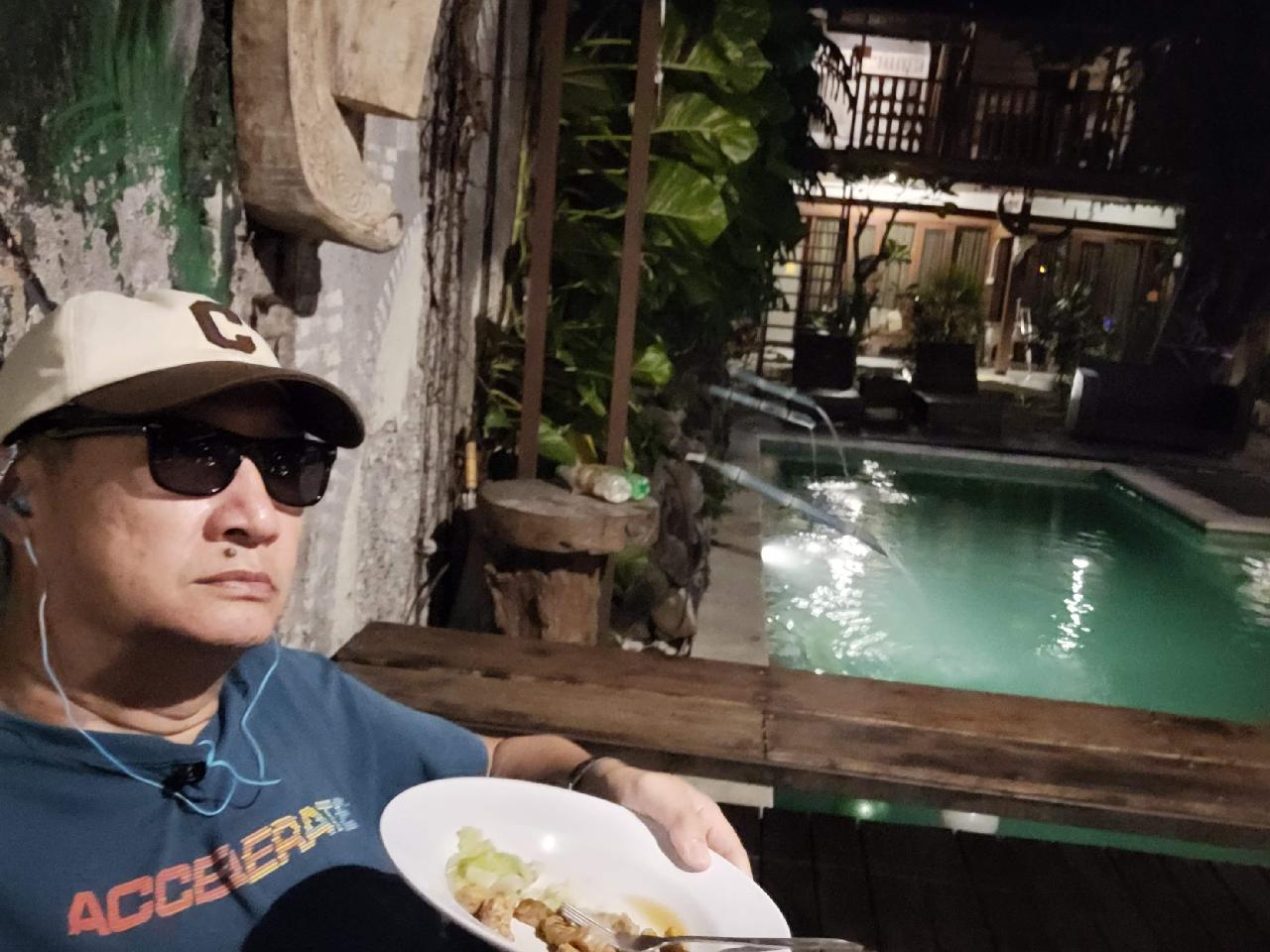 Dinner By the Pool